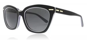 DKNY DY4142 Sunglasses Black White 372087 53mm