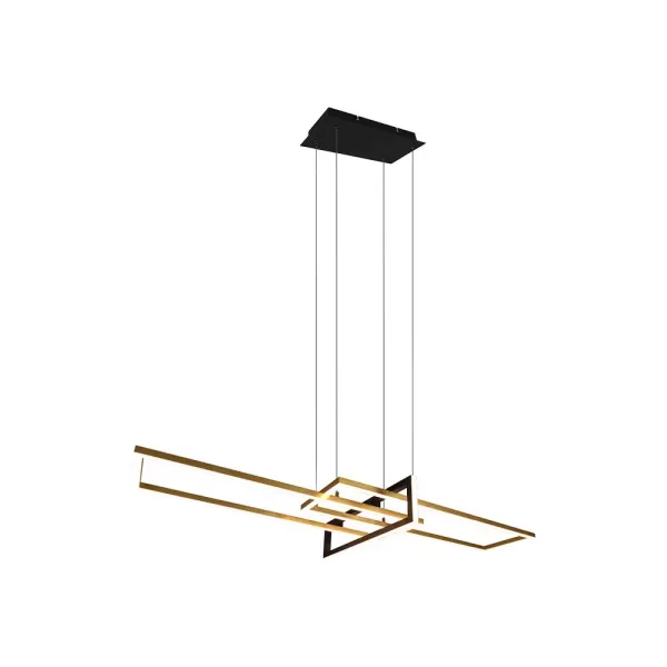 Salinas Modern Bar Pendant Ceiling Light Brass Matt 3000K