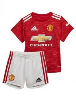 Boys, Adidas Manchester United 20/21 Home Baby Mini Kit, Red, Size 9-12 Months