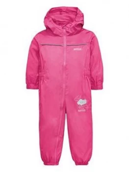 Regatta Baby Girl Puddle IV Splash Suit - Pink, Size 12-18 Months, Women