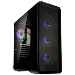 Kolink Levante V2 ARGB Midi tower Casing, Game console casing Black 4 built-in LED fans, Window, Dust filter