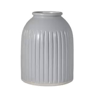 Sass & Belle Grooved Vase Large Grey