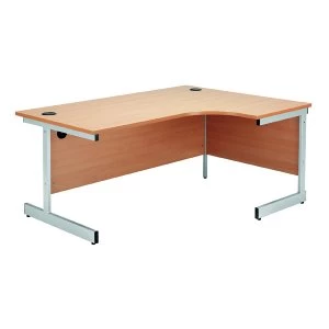 Jemini Beech 1600mm Right Hand Radial Cantilever Desk KF838048