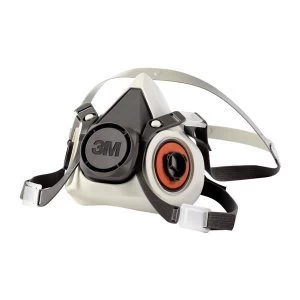 3M 6000 Series Half Face Mask Respirator Small Light Grey