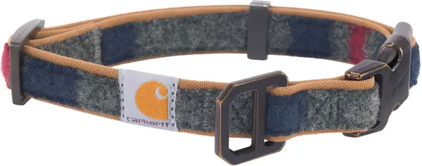 Carhartt Blanket Stripe Dog Collar, grey, Size L