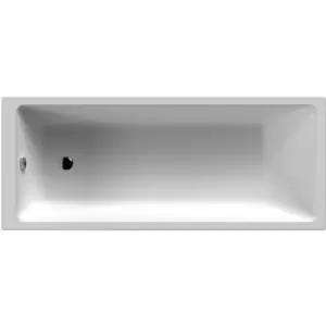 Nuie Linton Thin Edge Single Ended Rectangular Bath 1800mm x 800mm - Acrylic