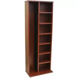 Techstyle Claremont 219 Cd / 56 DVD Bluray Video Multimedia Storage Unit Mahogany