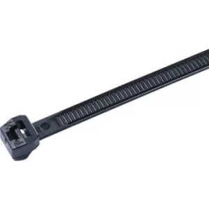 HellermannTyton 118-04800 T30ROS-HS-BK-C1 Cable tie 145mm 3.40 mm Black Heat-resistant 100 pc(s)