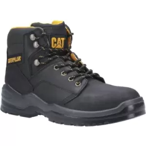 Caterpillar Mens Striver Lace Up Injected Leather Safety Boot (8 UK) (Black) - Black