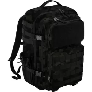 Molle Tactical Camo 35L Backpack (One Size) (Black/Green) - Bagbase