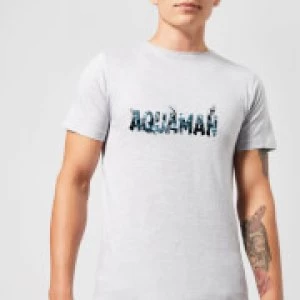 Aquaman Chest Logo Mens T-Shirt - Grey - S
