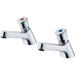 Armitage Shanks Sandringham 21 Non Concussive Basin Taps in Chrome Brass