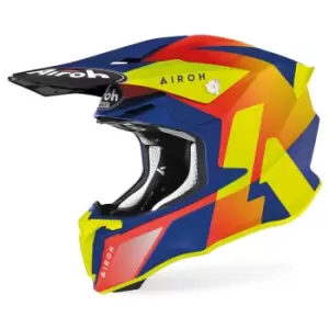 Airoh Twist 2.0 Lift Motocross Helmet, red-blue-yellow, Size S, red-blue-yellow, Size S