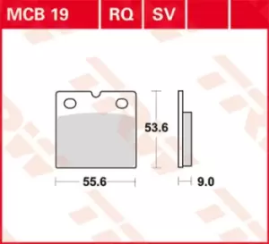 TRW Lucas Brake pad MCB19