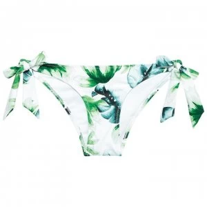 Jack Wills Harptree Bow Side Bikini Bottom - Green