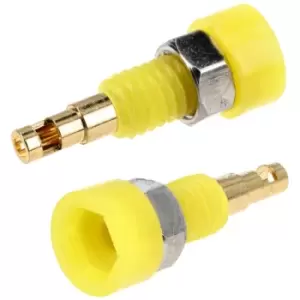 TruConnect 170590 2mm Insulated Test Socket Gold Plated Yellow