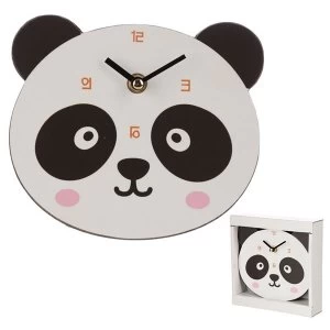 Cute Panda Shaped Wall Clock