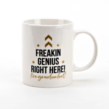 Graduation Porcelain Mug - Freakin Genius