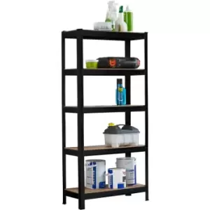 Neodirect - Neo Black 5 Tier Garage Shelving Racking