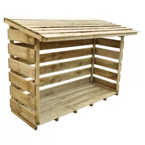 Forest Garden Pressure Treated Timber Log Store 6 x 3 ft