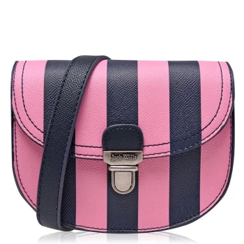 Jack Wills Hamsey Cross Body Bag - Pink Navy Strip