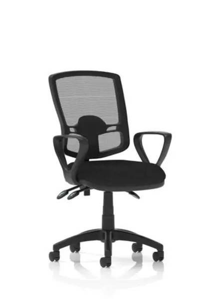 Eclipse Plus III Deluxe Mesh Back With Black Seat With Loop Arms