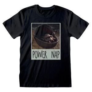 Star Wars - The Mandalorian Power Nap Unisex XL T-Shirt - Black