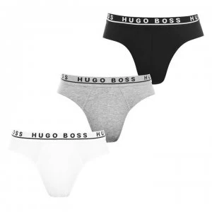 Hugo Boss 3 Pack Briefs Black/Grey/White Size L Men