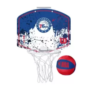 Wilson Nba Team Mini Hoop Philadelphia 76Ers, Red, Unisex, Balls & Gear, WTBA1302PHI