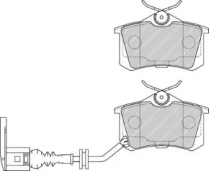 Ferodo FDB1645 Brake Pad Set Rear Axle Premier Car