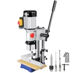 VEVOR 3/4 HP Woodworking Mortise Machine, Powermatic Mortiser with Chisel Bit Sets, 6-12MM Benchtop Mortising Machine, for Making Round Holes Square H