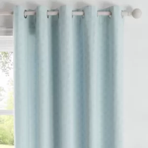 Tiffany Duck Egg Eyelet Curtains Duck Egg (Blue)