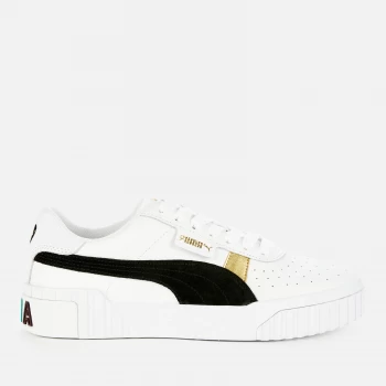 Puma Womens Cali Varsity Trainers - Puma White/Puma Black - UK 4