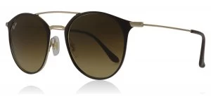 Ray-Ban 3546 Sunglasses Gold Top Brown 900985 49mm