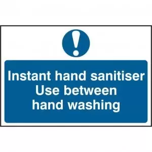 Self adhesive semi-rigid PVC Instant Hand Sanitiser - Use Between Hand