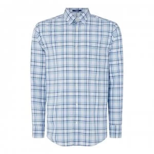 Gant Gant Long Sleeve Tonal Plaid Shirt - Blue 468