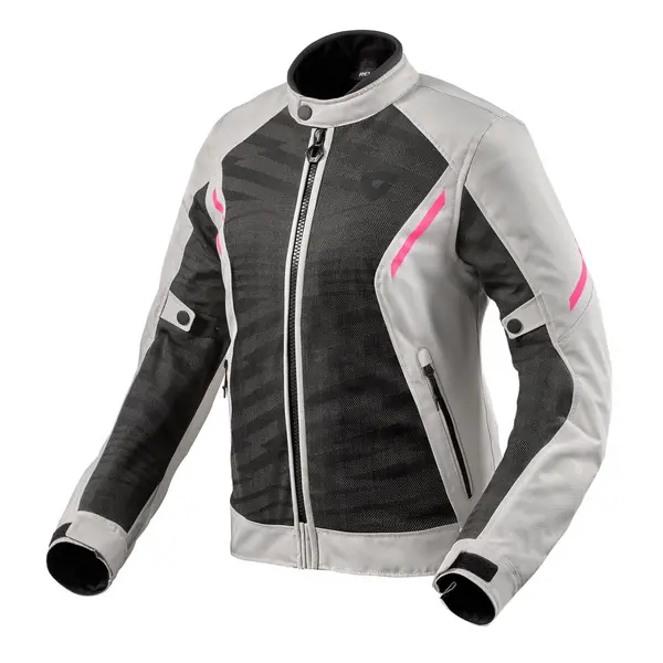 REV'IT! Torque 2 H2O Jacket Lady Black Light Gray Size 42