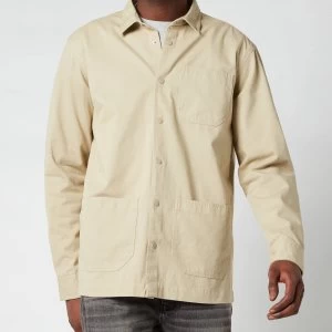 Barbour International Mens Worker Overshirt - Washed Stone - S