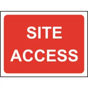 Zintec 1050 x 750mm Site Access Road Sign (no Frame)