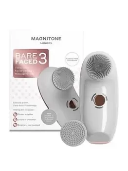 Magnitone BareFaced3 Vibra-Sonic Cleanse + Massage Brush - Grey, One Colour, Women