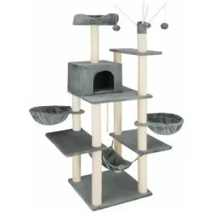 Tectake - Cat tree scratching post Lilou - cat scratching post, cat tower, scratching post - dark grey