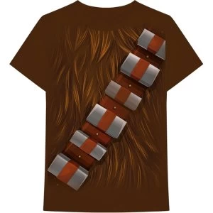 Star Wars - Chewbacca Chest Mens Medium T-Shirt - Brown