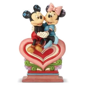 Heart to Heart (Mickey Mouse and Minnie Mouse) Disney Traditions Figurine