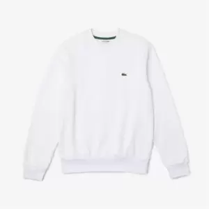 Lacoste Basic Fleece Sweatshirt - White