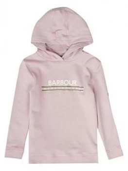 Barbour International Girls Grounding Hoodie - Rose, Rose, Size Age: 14-15 Years, Women