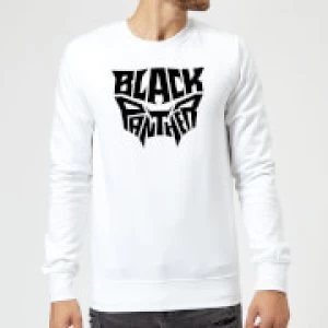 Black Panther Emblem Sweatshirt - White - S