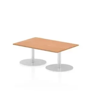 Italia Poseur Table Rectangle 1200800 Top 475 High Oak