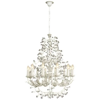 Linea Verdace Lighting - Linea Verdace Donatell 12 Light Multi Arm Chandeliers Beige Gray