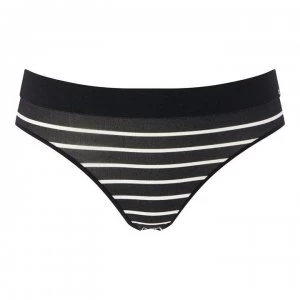 DKNY Seamless Ribbed Bikini Briefs - Black