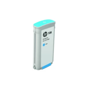 HP 728 DesignJet Ink Cyan Cartridge 130ml